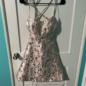 B Darlin Lace-Up A line Dress 7/8